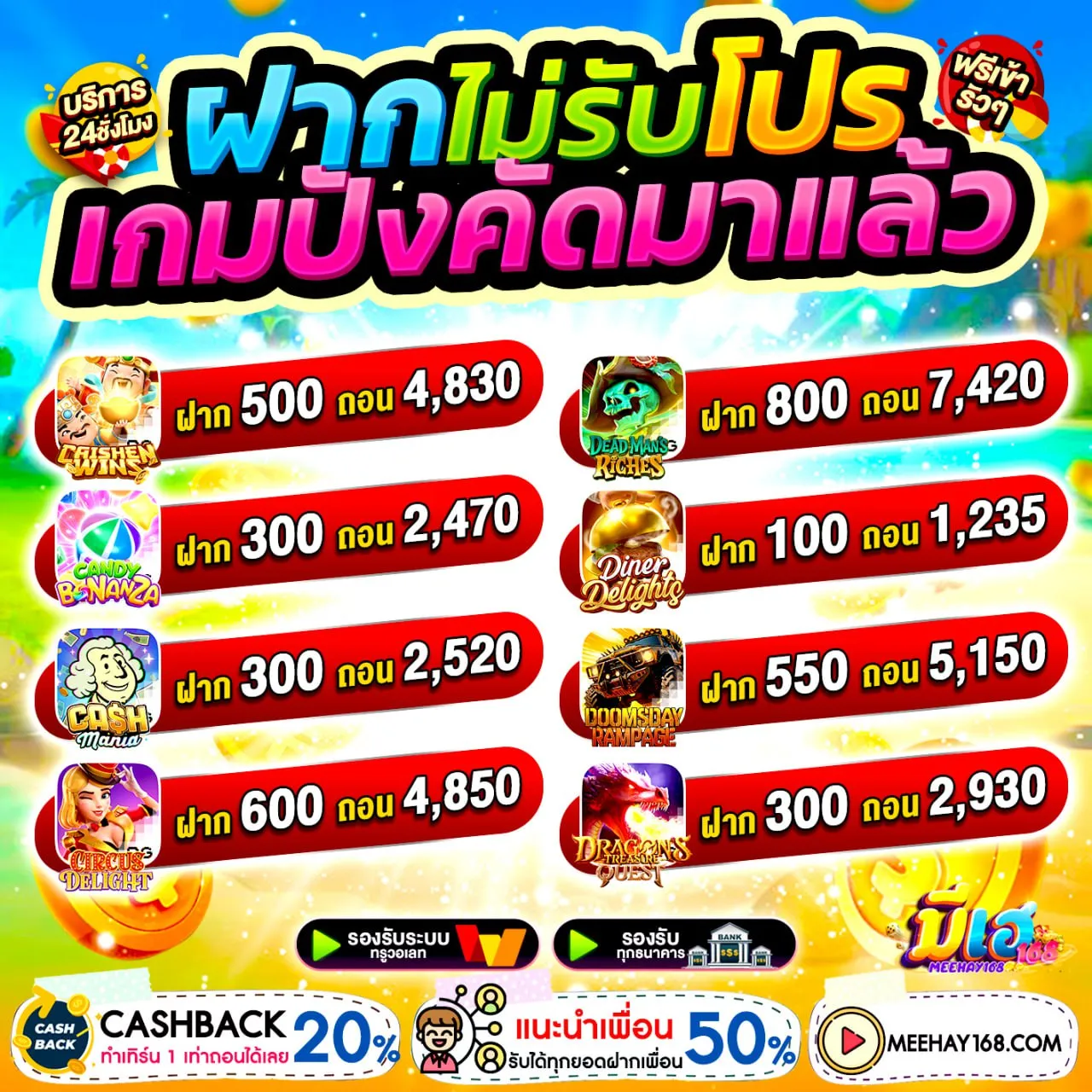 โปร ทุนน้อย ฝาก10รับ100 ใหม่ล่าสุด